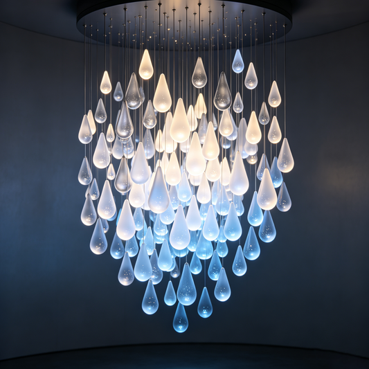 Luxury Raindrop Bubble Glass Chandelier
