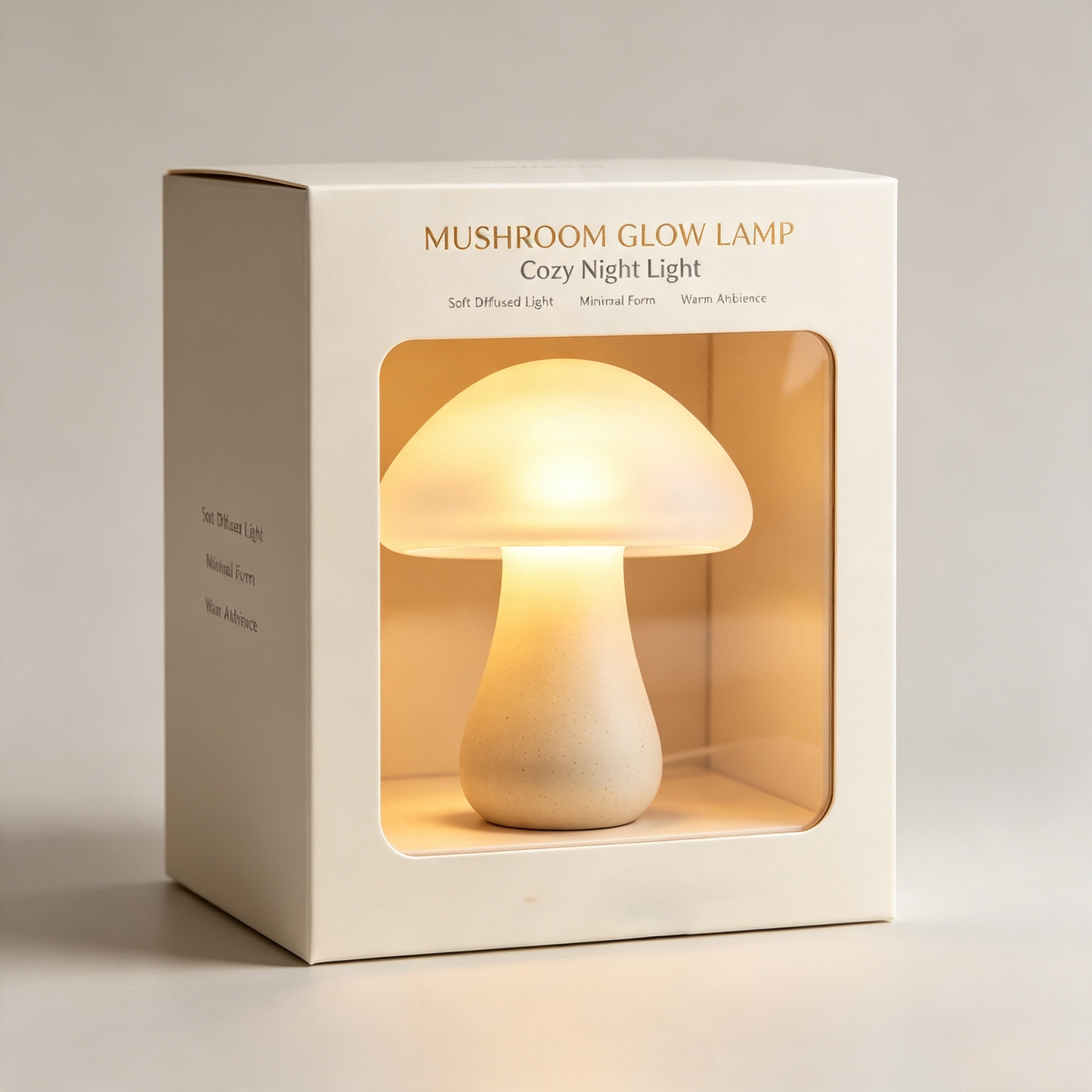Ins Style Frosted Glass Mushroom Table Lamp