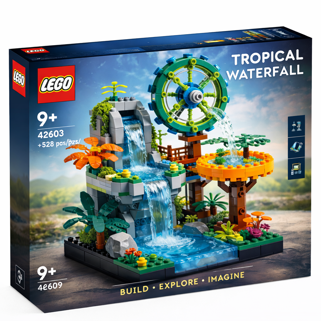 Natural Water Features · Dynamic Waterwheel Building Blocks