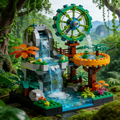 Natural Water Features · Dynamic Waterwheel Building Blocks